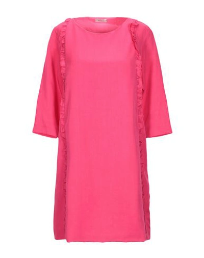 Shop Pinko Short Dress In Fuchsia