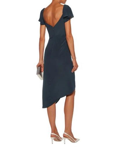 Shop Zimmermann 3/4 Length Dresses In Dark Blue