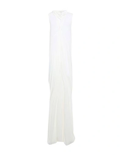 Shop Rick Owens Long Dress In White