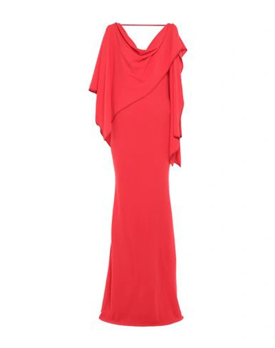 Shop Gareth Pugh Long Dresses In Red