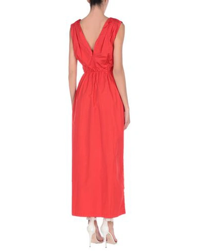 Shop Barena Venezia Long Dress In Red