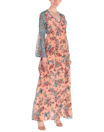 Shop Anjuna Long Dress In Salmon Pink