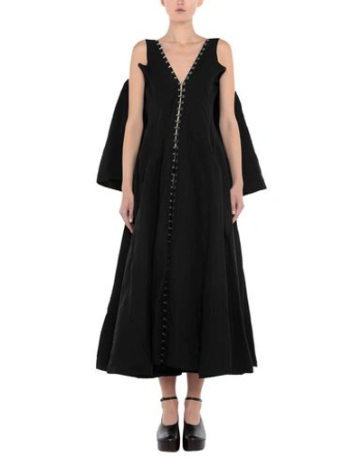 Shop Yohji Yamamoto Long Dress In Black