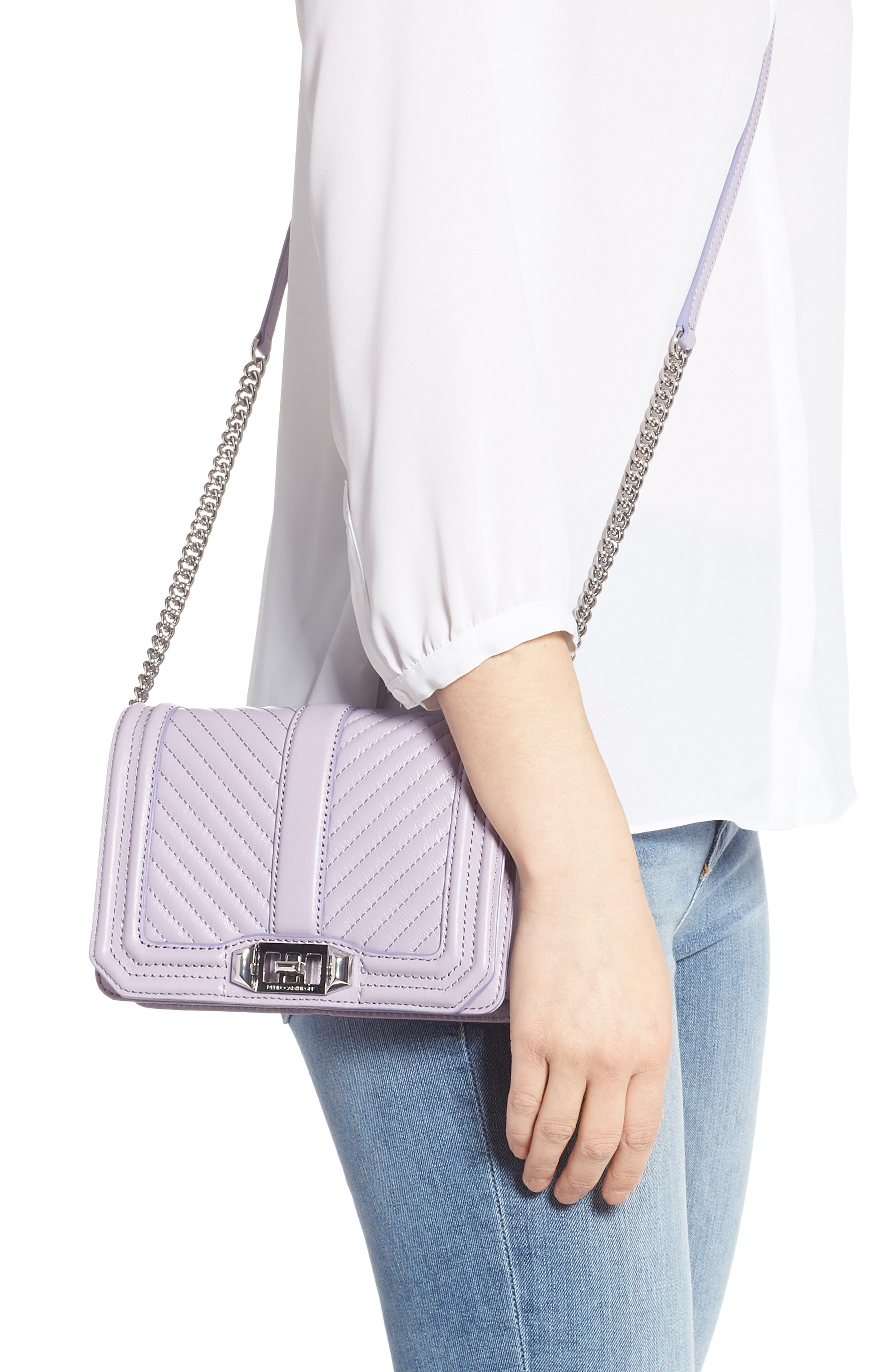 rebecca minkoff small love leather crossbody bag