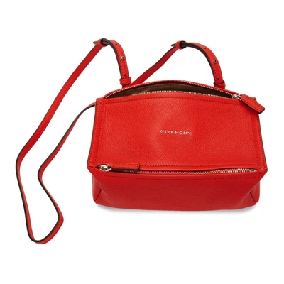 Shop Givenchy Red Mini Pandora Bag In 629 Red