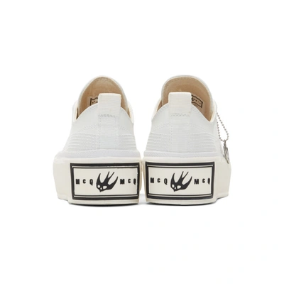 Shop Mcq By Alexander Mcqueen Off-white Plimsoll Platform Low-top Sneakers
