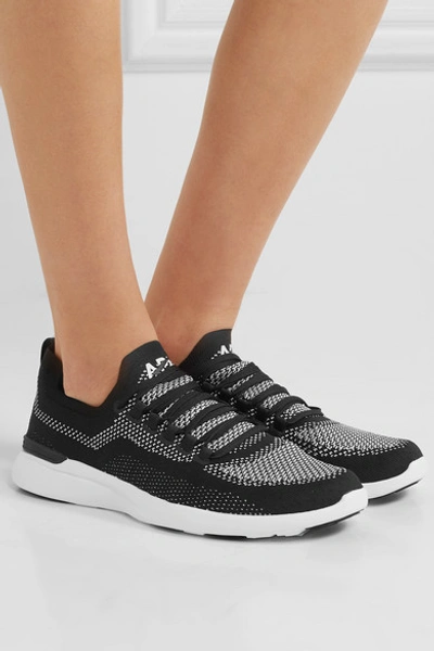 Shop Apl Athletic Propulsion Labs Techloom Breeze Mesh Sneakers In Black