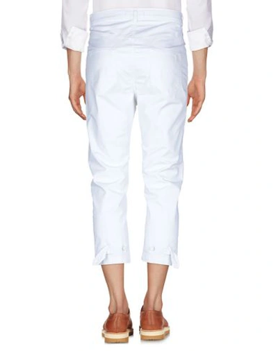Shop Frankie Morello Man Pants White Size 44 Cotton, Elastane