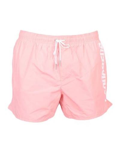 Shop Dsquared2 Swim Shorts In Salmon Pink