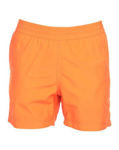 Shop Carhartt Swim Shorts In Orange