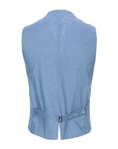 Shop John Sheep Suit Vest In Blue
