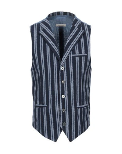 Shop John Sheep Suit Vest In Slate Blue
