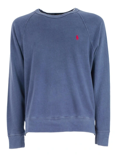 Shop Polo Ralph Lauren Lightweight Sweatshirt In Cruise Navy