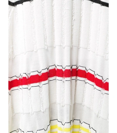 Shop Proenza Schouler Striped Rib Dress In White