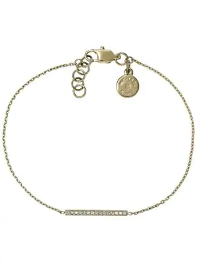 Shop Michael Kors Crystal Bracelet In Gold