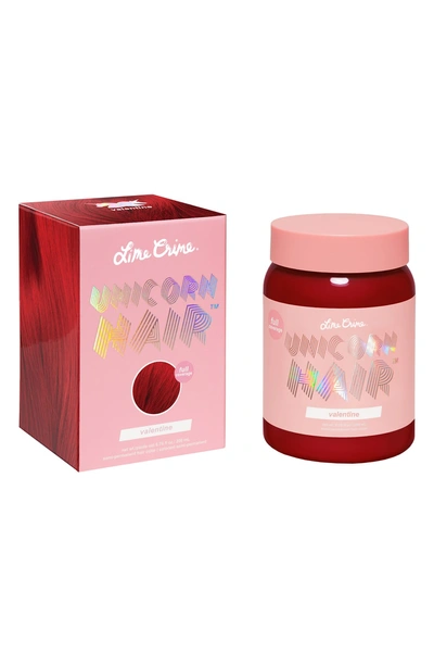 Shop Lime Crime Unicorn Hair Full Coverage Semi-permanent Hair Color In Valentine