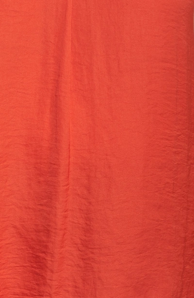 Shop Vince Camuto V-neck Rumple Blouse In Mandarin Red