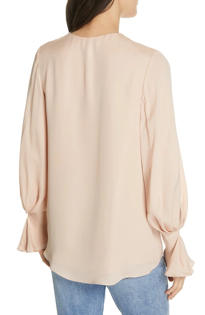 Shop Joie Abekwa Silk Blouse In Pink Sky