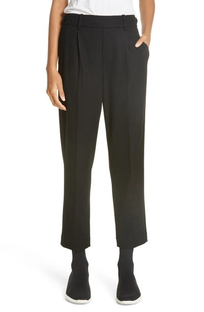 Shop Vince Cropped Pull-on Pants In Black