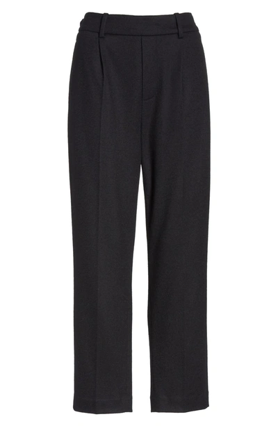 Shop Vince Cropped Pull-on Pants In Black