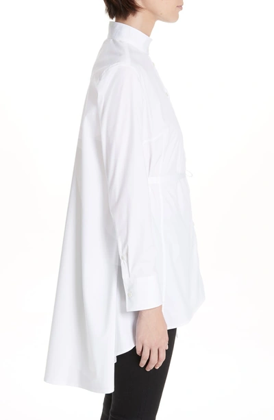 Shop Palmer Harding Split Shirt In White Poplin