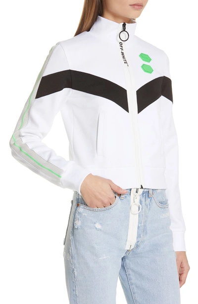 Shop Off-white Track Sweatshirt In White