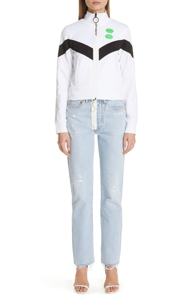 Shop Off-white Track Sweatshirt In White