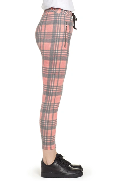 Shop Wildfox Sweetheart Plaid Jogger Pants In Multi
