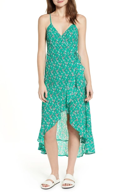 Shop The Fifth Label Adventurer Floral Print High/low Dress In Green Floral