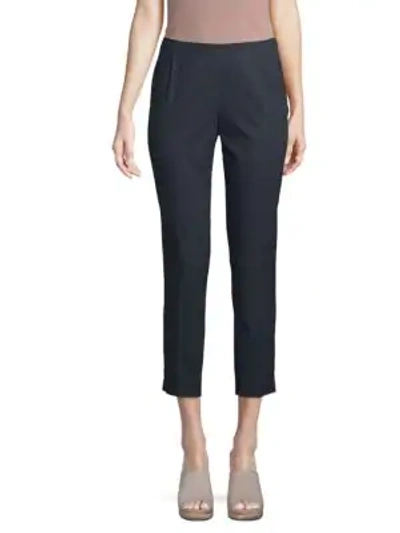 Shop Lafayette 148 Stanton Casual Cropped Pants In Ink