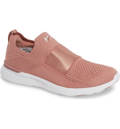 Shop Apl Athletic Propulsion Labs Techloom Bliss Knit Running Shoe In Dusty Red/ White