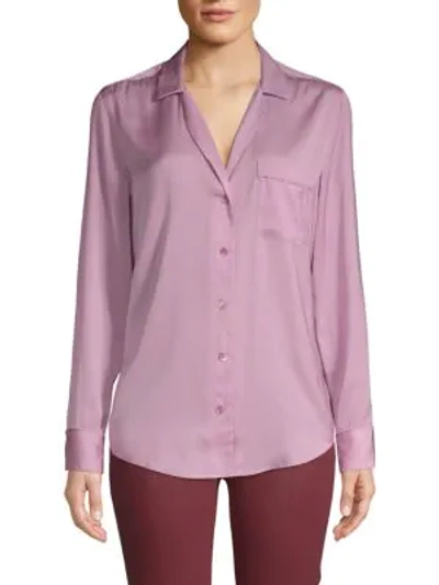 Shop Equipment Keira Button-front Shirt In Orchid Smoke