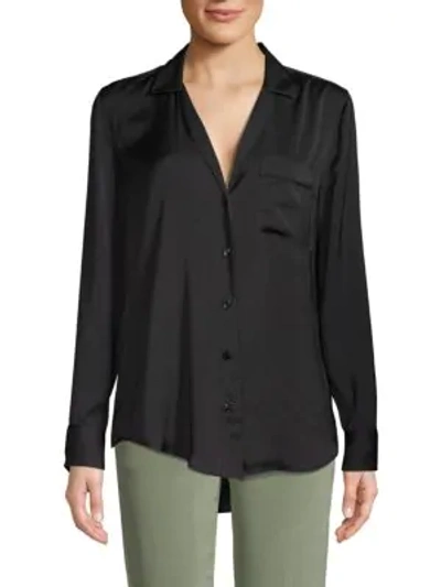 Shop Equipment Keira Button-front Shirt In True Black