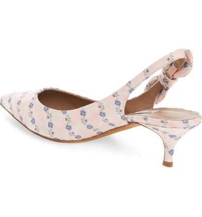 Shop Tabitha Simmons Rise Bow Slingback Pump In Pink Print