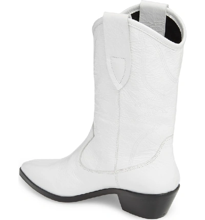 Shop Rebecca Minkoff Kaiegan Bootie In White Leather