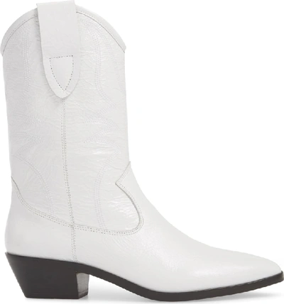 Shop Rebecca Minkoff Kaiegan Bootie In White Leather