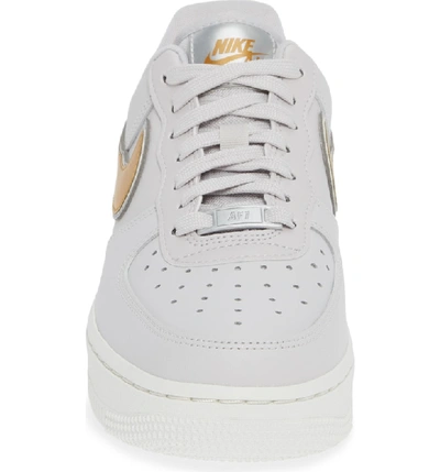 Shop Nike Air Force 1 '07 Premium Sneaker In Grey/ Metallic Gold- White