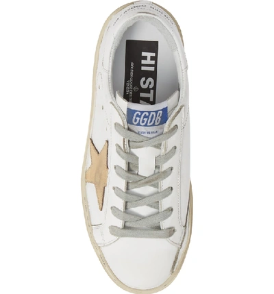 Shop Golden Goose Metallic Star Low Top Sneaker In White/ Gold