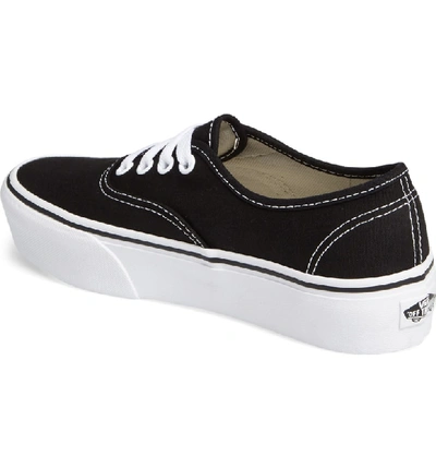 Shop Vans 'authentic' Platform Sneaker In Black/ White