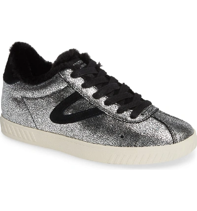 Shop Tretorn Callie 4 Metallic Sneaker In Silver Multi/ Black