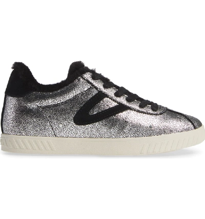 Shop Tretorn Callie 4 Metallic Sneaker In Silver Multi/ Black