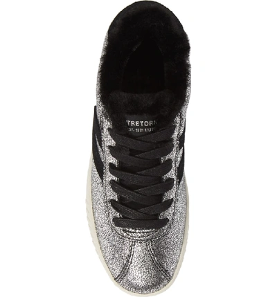 Shop Tretorn Callie 4 Metallic Sneaker In Silver Multi/ Black