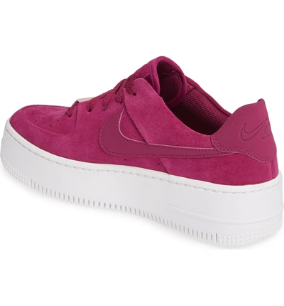 Shop Nike Air Force 1 Sage Low Platform Sneaker In True Berry/ Plum Chalk