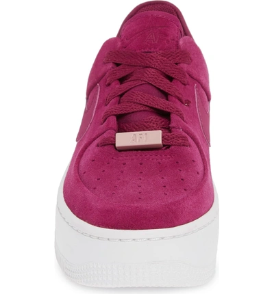 Shop Nike Air Force 1 Sage Low Platform Sneaker In True Berry/ Plum Chalk