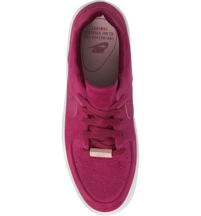 Shop Nike Air Force 1 Sage Low Platform Sneaker In True Berry/ Plum Chalk