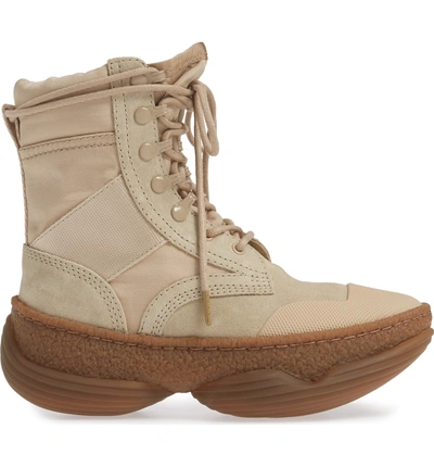 Shop Alexander Wang Platform Combat Boot In Sand