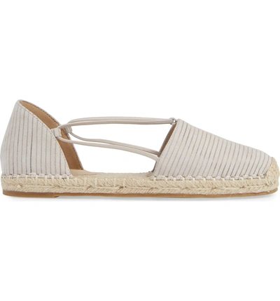 Shop Eileen Fisher Lee Espadrille Flat In Oyster Printed Suede