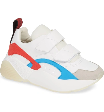 Shop Stella Mccartney Low Top Sneaker In White/ Red