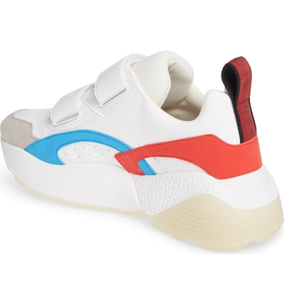 Shop Stella Mccartney Low Top Sneaker In White/ Red