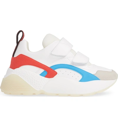 Shop Stella Mccartney Low Top Sneaker In White/ Red